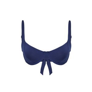Trendyol Navy Blue Balconette Bikini Top