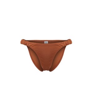 Trendyol Brown Gathered Brazilian Bikini Bottom