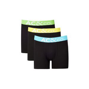 AC&Co / Altınyıldız Classics Men's Black Cotton Flexible 3-Pack Boxer