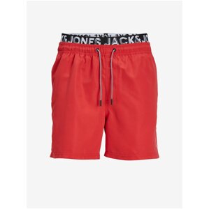 Červené pánske plavky Jack & Jones Fiji