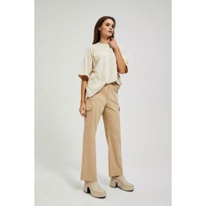 Beige women's trousers