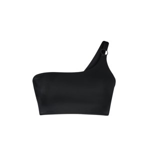 Trendyol Curve Black One Shoulder Bikini Top