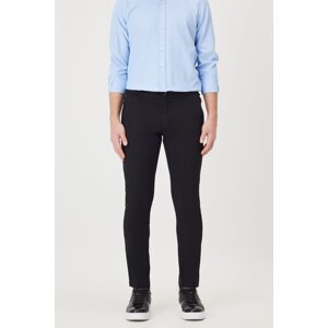 AC&Co / Altınyıldız Classics Men's Black Canvas Slim Fit Slim Fit Side Pocket Chino Trousers