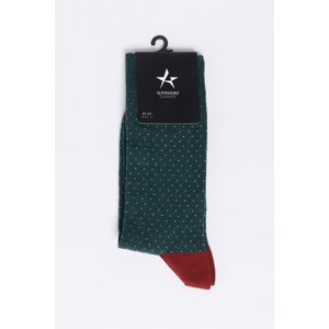 ALTINYILDIZ CLASSICS Men's Green-White Single Patterned Socks