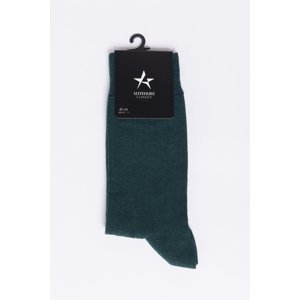 ALTINYILDIZ CLASSICS Men's Green-Navy Blue Patterned Bamboo Cleat Socks
