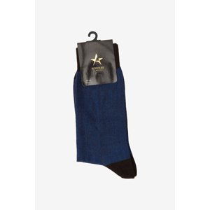 ALTINYILDIZ CLASSICS Men's BROWN INDIGO Patterned Bamboo Cuff Socks