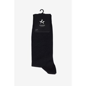 ALTINYILDIZ CLASSICS Men's Black-Grey Patterned Bamboo Cleat Socks