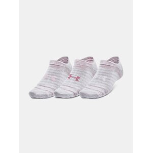 Under Armour Socks UA Essential No Show 3pk-WHT - unisex