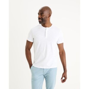 Biele pánske basic tričko Celio Genperle