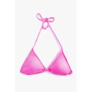 Koton Women's Pink Bikini Top