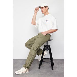 Trendyol Khaki Regular Fit Cargo Pocket Trousers