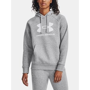 Under Armour Sweatshirt UA Rival Fleece Big Logo Hdy-GRY - Women