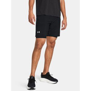 Čierne športové kraťasy Under Armour UA LAUNCH 7'' 2-IN-1 SHORTS