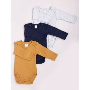 Yoclub Kids's Long Sleeve Bodysuits 3-Pack BOD-0201C-003D