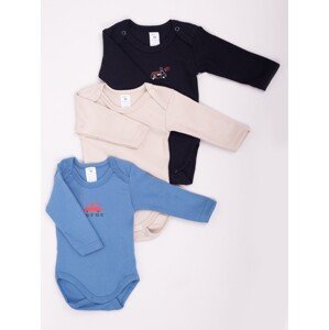 Yoclub Kids's Long Sleeve Bodysuits 3-Pack BOD-0202C-A13D