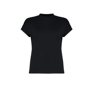 Trendyol Curve Black Stand Collar Boyfriend Knitted T-Shirt