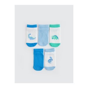 LC Waikiki 5-Pack Patterned Baby Boy Booties Socks