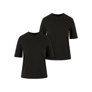Women's T-Shirt Classy Tee - 2 Pack Black+Black