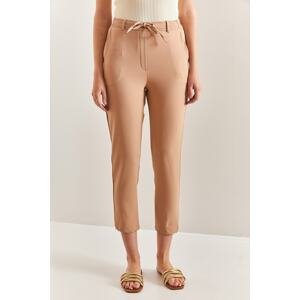 Bianco Lucci Women's Drawstring Atlas Fabric Pants