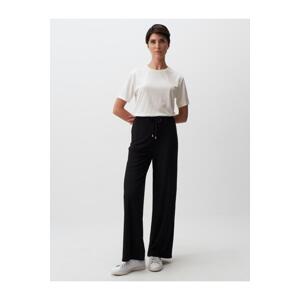 Jimmy Key Black High Waist Wide Leg Jogger Pants