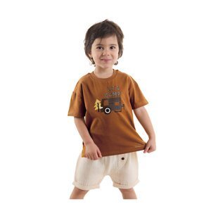 Denokids Baby Boy Muslin Shorts T-shirt Suit