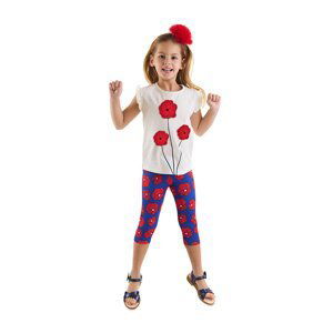 mshb&g Red Poppy Girl's T-shirt Tights Set