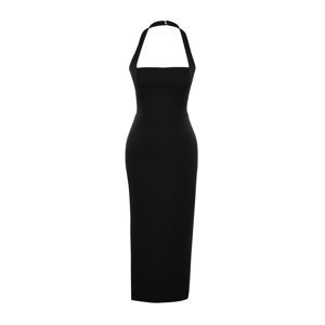 Trendyol Black Body-Fitting Woven Dress