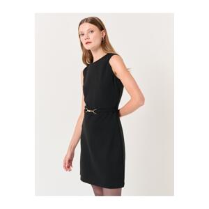 Jimmy Key Black Crew Neck Sleeveless Stylish Mini Dress