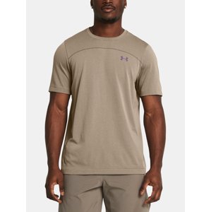 Under Armour UA Rush Seamless Wordmark T-Shirt SS-BRN - Men's