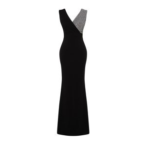 Trendyol Black Fitted Long Elegant Evening Dress