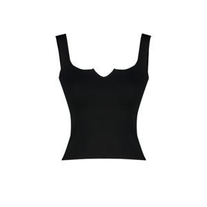 Trendyol Black Crop Basic Top Knitwear Blouse