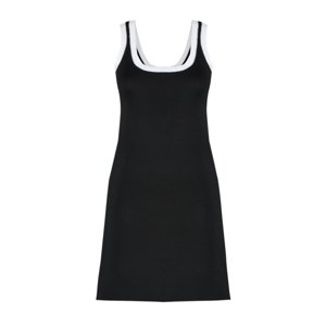 Trendyol Black Mini Knitwear Basic Color Block Dress