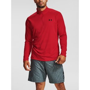 Under Armour Tech 2.0 1/2 Zip-RED T-shirt