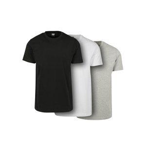 Basic T-shirt of 3 pieces black/white/grey