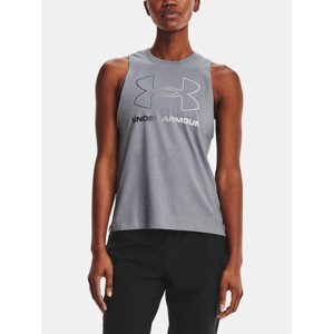Under Armour Tank Top Live Sportstyle Graphic Tank-GRY - Women