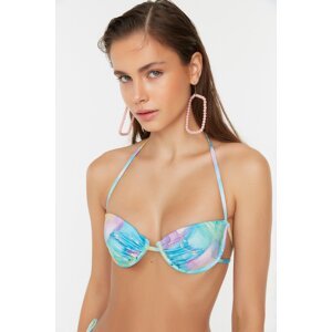 Trendyol Batik Patterned Underwire Bikini Top