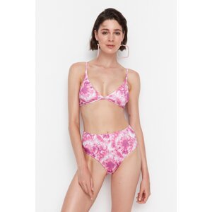 Trendyol Bikini Bottom - Pink - Tie-dye print
