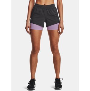 Under Armour Iso-Chill Run 2N1 Short-GRY XS Women's Shorts