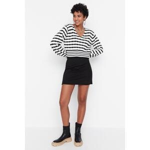 Trendyol Black Mini Knitted Skirt