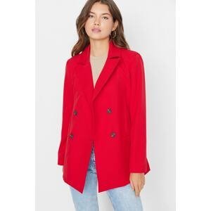 Trendyol Red Woven Blazer Jacket