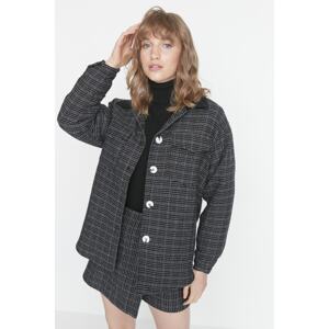 Trendyol Multi Color Woven Double Pocket Plaid Jacket