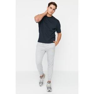 Trendyol Gray Melange Men's Regular Fit Elastic Leg Knitted Sweatpants