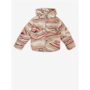 Pink-Beige Girly Patterned Quilted Jacket Tom Tailor - Girls