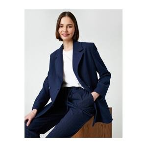 Koton Double Breasted Buttoned Lapel Collar Blazer Jacket