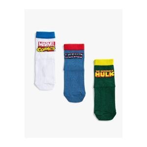 Koton 3-Piece Marvel Printed Socks Set Licensed