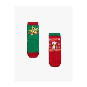 Koton 2-Pack Snoopy Printed Socks Licensed