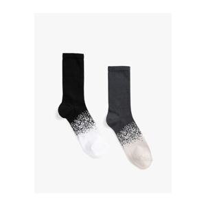 Koton Set of 2 Socks with Abstract Pattern