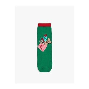 Koton Christmas Themed Minnie Mouse Socks Licensed Printed