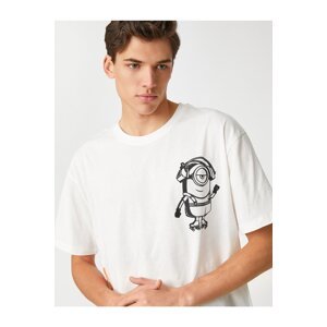 Koton Minions oversize tričko, Crew Neck licencovaná potlač.
