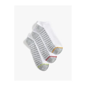 Koton Striped 3-Pack Booties Socks Set